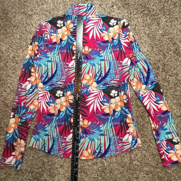 Tommy Bahama Womens Golf Active UPF 50 Long Sleeve Full Zip Top Small - Picture 4 of 6